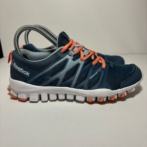 Reebok Real Flex Train 4.0 Running Shoes Blue/Coral Women’s 7.5